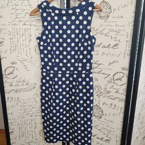 Boden Martha Dress Navy & Polka Dot (4)